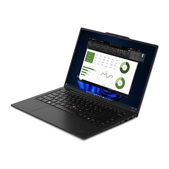 Lenovo ThinkPad X1 Carbon Gen 12 21KC - Conception de charnière à 180 degrés - Intel Core Ultra 7 - 155H / jusqu'à 4.8 GHz - Evo - Win 11 Pro - Intel Arc Graphics - 32 Go RAM - 512 Go SSD TCG Opal Encryption 2, NVMe, Performance - 14" IPS 1920 x 1200
