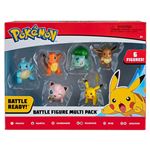 Pack de 6 figurines Pokémon 5 cm Modèle aléatoire