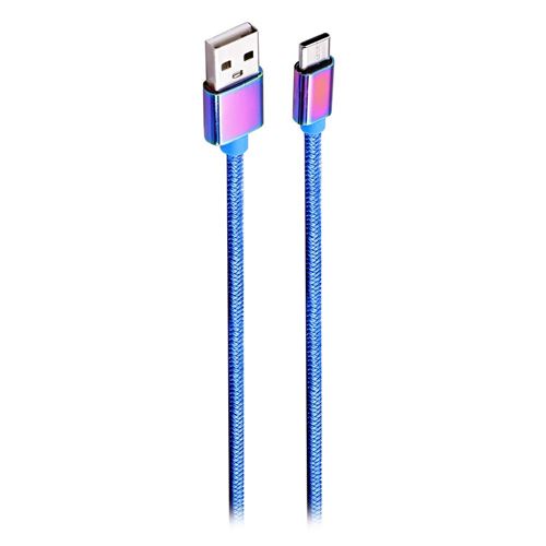T'nB - Câble USB - USB (M) pour 24 pin USB-C (M) - 5 V - 3 A - 2 m - bleu