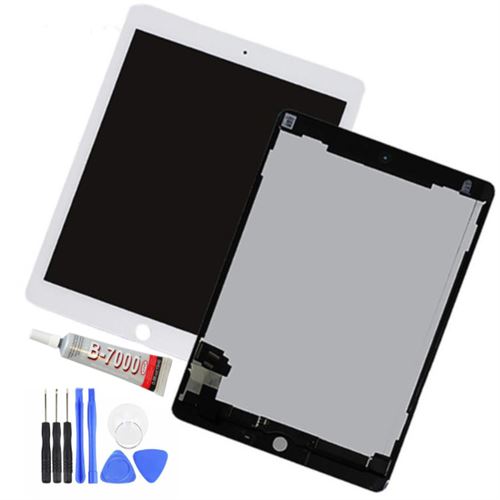 kit Gaoming - écran tactile et LCD assemblés pour IPAD AIR 2/ IPAD6 A1567 blanc avec UV glue et outils
