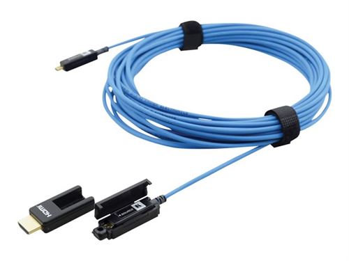 Kramer CLS-AOCH/XL-262 - Câble HDMI - HDMI micro mâle pour HDMI micro mâle - 80 m - fibre optique - bleu - actif, support 4K