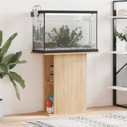 vidaXL Support pour aquarium chêne sonoma 36x75x72,5 cm 833650