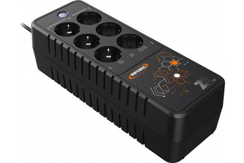 INFOSEC Z2 EX 550 - UPS - 220/230/240 Volt wisselstroom V - 550 VA - 1-fase - USB - uitgangen: 6 - Frankrijk