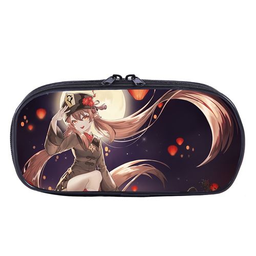 Trousse à crayon Genshin Impact pour Garçon et Filles (PC5530) 21x10x5 cm Multicolore