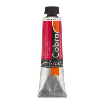 Peinture à l'huile - Cobra - Artist - Rouge de Cadmium Foncé - 306 - Tube de 40ml - 1