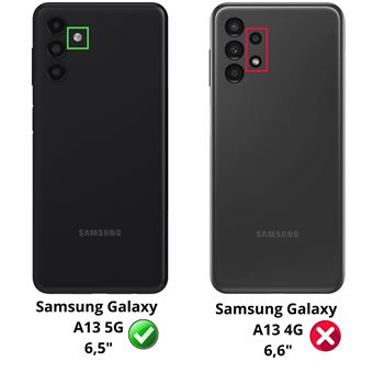 Coque protection souple + Verre trempé bords noir pour Samsung Galaxy A13 5G
