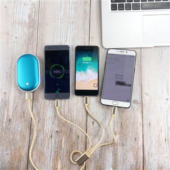 Chauffe-mains rechargeable USB Power Bank Chauffage de poche
