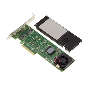 PCIe 3.0 x8 pour 2 SSD M.2 NVMe M Key HARWARE RAID 0 1