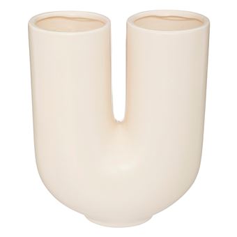 vase dolomite 20.1x11.4x25cm crème - générique 193839 - 1