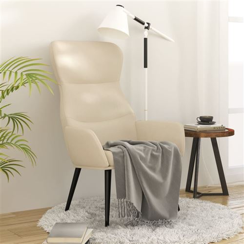 Non Communiqué Crème Vidaxl Fauteuil Relax Tissu