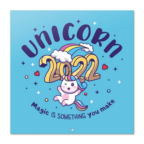 Calendrier 2022 30X30 Licorne