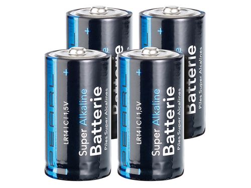Pearl : Piles Baby 1,5V type C super alcalines, pack de 4