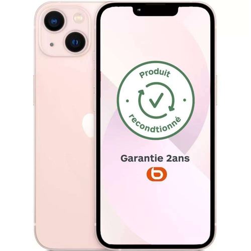 Smartphone Apple iphone 13 rose stockage 128 Go État correct - N/A reconditionné disponible sur Fnac