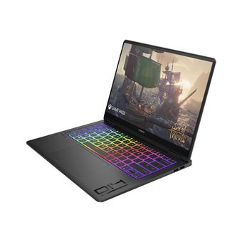 OMEN Transcend by HP Laptop 14-fb0700nz - Intel Core Ultra 7 - 155H / jusqu'à 4.8 GHz - Win 11 Home - GF RTX 4050 - 16 Go RAM - 1 To SSD NVMe, TLC, Performance - 14" OLED 2880 x 1800 (2.8K) @ 120 Hz - Wi-Fi 7, Bluetooth - aluminium noir ombre - clavier :
