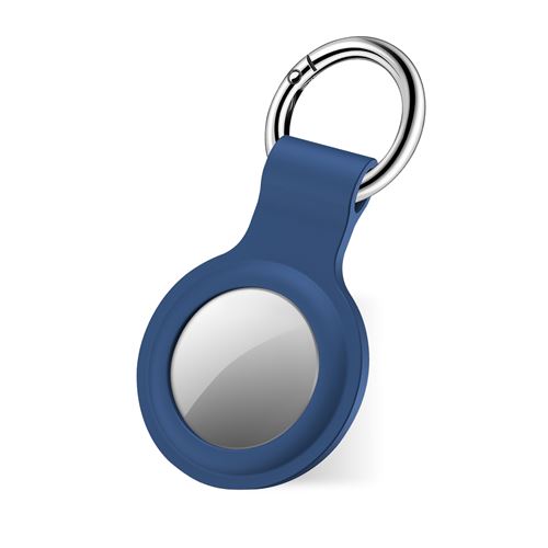 Étui pour AirTag En silicone, résistant aux rayures, avec porte-clés- SBS