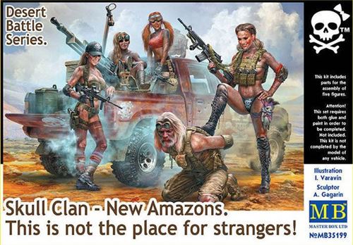 Desert Battle Series. Skull Clan - New Amazons - 1:35e - Master Box Ltd.