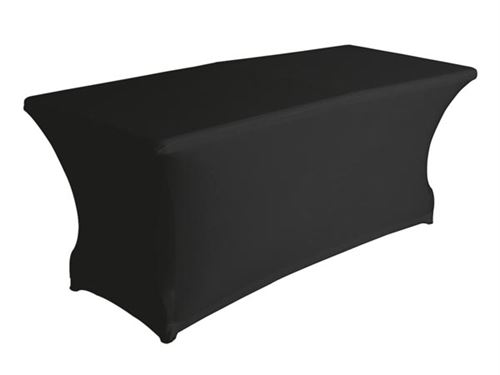 Housse Extensible pour Table Rectangulaire - Noir