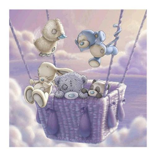 Peinture au diamant DIY 5D ZY152 - Ours en peluche (30x30CM)