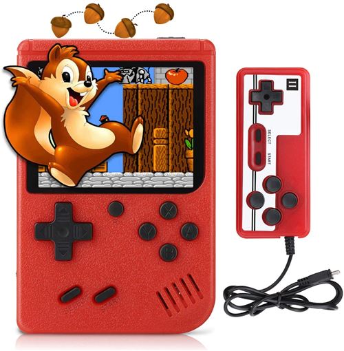 Console de jeu portable + connexion télé AV avec 400 jeux videos - Pour enfant et adulte retro HIghtechnology