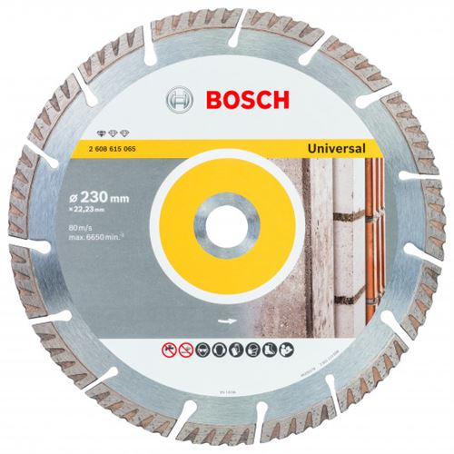 Non Communiqué Disque À Tronçonner Diamant 230 Mm X 22,23 Mm Standard Pour Universal Bosch