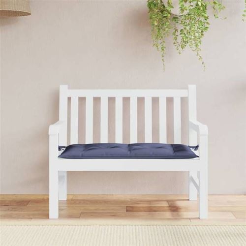 Vidaxl Bleu Coussin De Banc - 110X50 Cm - Marine - Image 3