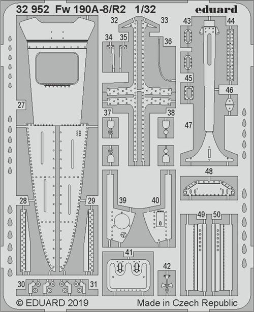 Fw 190a-8/r2 For Revell - 1:32e - Eduard Accessories