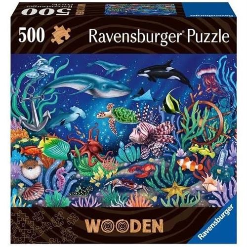 Puzzle en bois - Rectangulaire - 500 pcs - Monde marin coloré, Puzzle  adulte, Puzzle, Produits