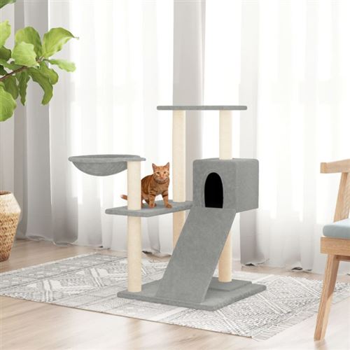 vidaXL Arbre à chat Gris clair 82 cm