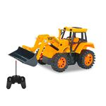 Tractopelle Télécommandée Certifiée EN71 avec Télécommande TechKidz Jaune