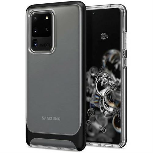 Spigen Neo Hybrid Series CC - Coque de protection pour téléphone portable - polycarbonate, polyuréthanne thermoplastique (TPU) - noir - pour Samsung Galaxy S20 Ultra, S20 Ultra 5G
