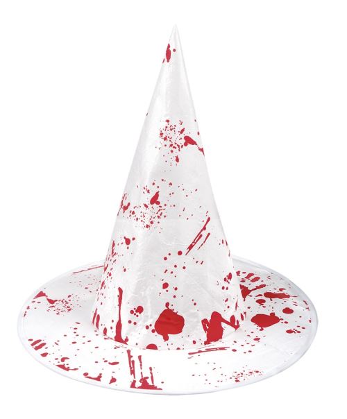 Boland chapeau Bloody Witch dames blanc/rouge taille unique