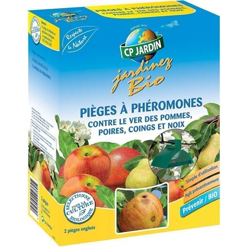 Cp Jardin - 2 pièges à phéromones contre le ver des pommes poires coings et noix