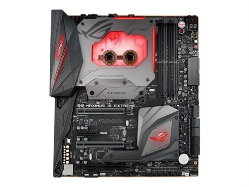 ASUS ROG MAXIMUS IX EXTREME - Carte-mère - ATX étendu - LGA1151 Socket - Z270 Chipset - USB 3.0, USB 3.1, USB-C - Bluetooth, Gigabit LAN, Wi-Fi - carte graphique embarquée (unité centrale requise) - audio HD (8 canaux) État correct - Asus reconditionné disponible sur Fnac