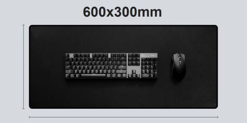 Tapis De Souris Gaming Xxl De La Marque Vshop, Surface Antiderapant Pour Les Joueurs (600X 300Mm, Noir)