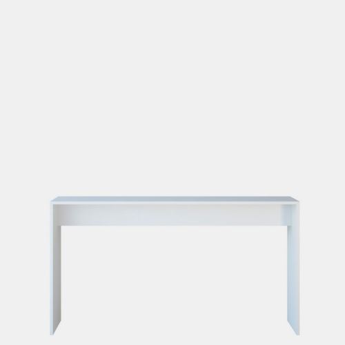 HOMEMANIA Table Console Stockholm pour Entrée, Salon - Blanc en Bois, 140 x 30 x 75 cm