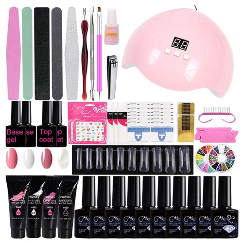 Générique Rose Lampe Uv Portable Pratique Kit De D'ongles Secs À Led Ensemble D'outils Manucure Pour Ongles - Image 1