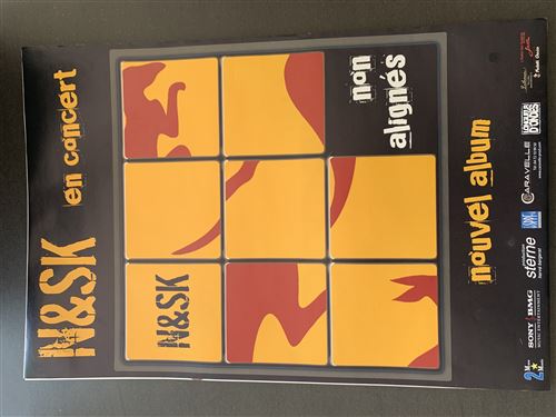 N&SK - Non Alignés - En Concert - 40x60cm - Affiche