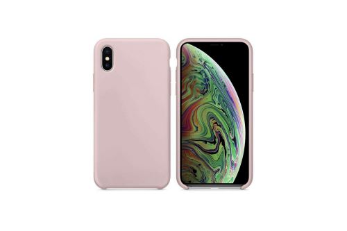 IBROZ Coque Silicone Soft Touch rose pour Iphone Xs Max