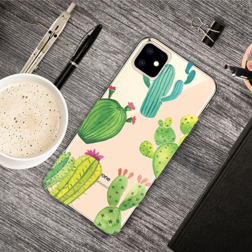 Coque en TPU joli motif d'impression flexi cactus pour votre Apple iPhone XR 6.1 pouces (2019)