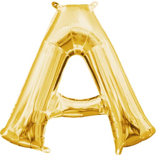 Amscan ballon d'aluminium lettre A 35 x 33 cm or