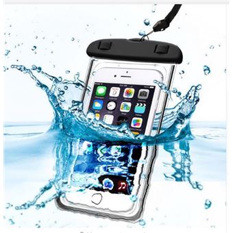 Juce® 2 Pcs Pochettes Étanche Housse Coque iPhone Samsung Smartphones  Universel Jusqu'à 6 Pouces - Noir