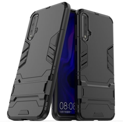 Coque en TPU garde cool avec béquille noir pour votre Huawei Nova 5/Nova 5 Pro