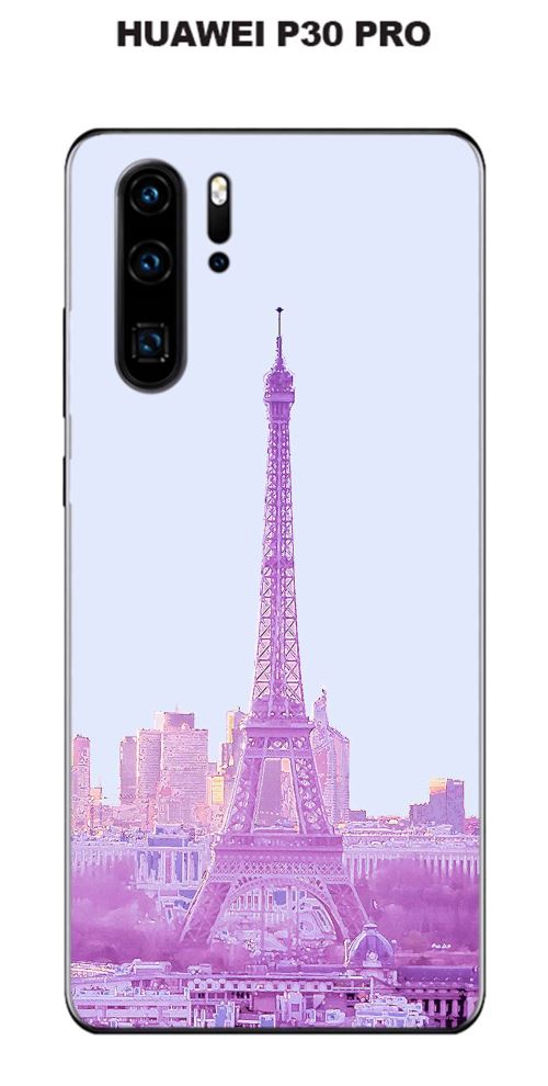 Coque Huawei P30 PRO design Paris rose