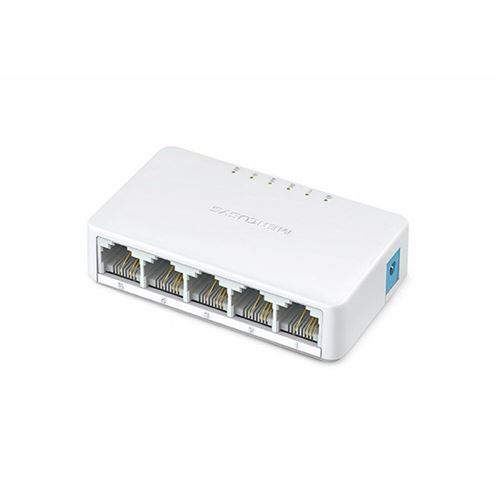 MERCUSYS MS105 – Hub Switch avec 5 Ports RJ-45 de Auto-negociación, Couleur Blanc