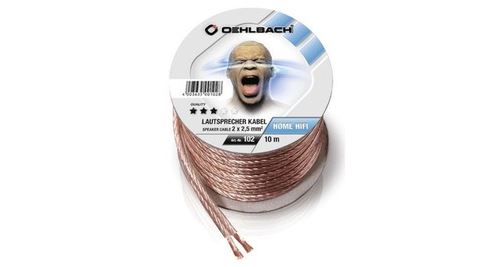 Oehlbach 108 Câble HP 2x2,50 mm² 30m Transparent