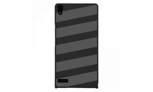 Coque rigide pour Huawei Ascend P6 avec impression Motifs bandes grises