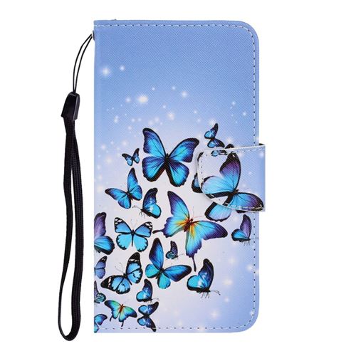 Etui en PU impression de modèle flip groupe de papillon pour votre Samsung Galaxy A31