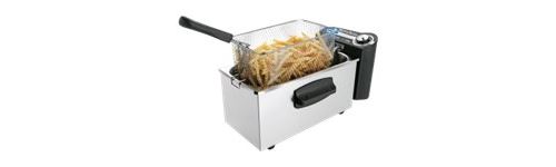 White And Brown FR 2293 CROUSTY 3 - Friteuse - 3 litres - 2.1 kWatt - acier inoxydable
