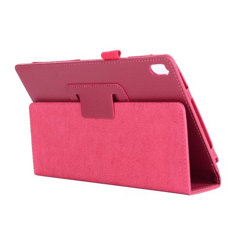 Étui en PU antichoc durable pour Lenovo Tab4 8 Plus TB-8704F/N - Rose foncé