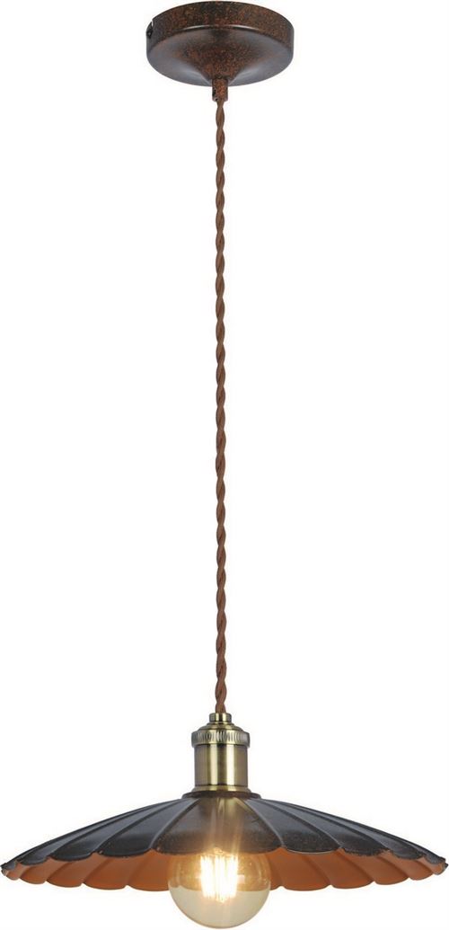Paris Prix - Lampe Suspension Contemporain herbert 25cm Ambre